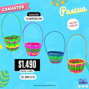 CANASTO BAMBOO RED GRANDE