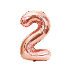GLOBO FOIL ROSE GOLD N2 81CM