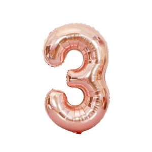 GLOBO FOIL ROSE GOLD N3 81CM