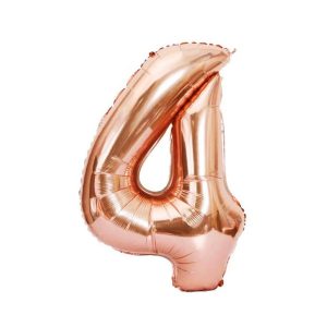 GLOBO FOIL ROSE GOLD N4 81CM