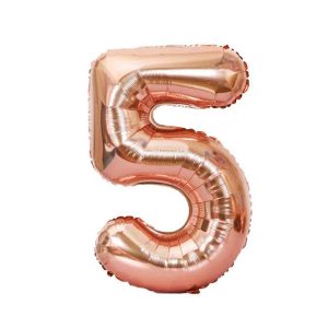 GLOBO FOIL ROSE GOLD N5 81CM