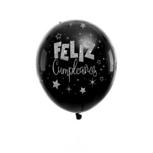 GLOBO FC NEG/PLAT 12" X6