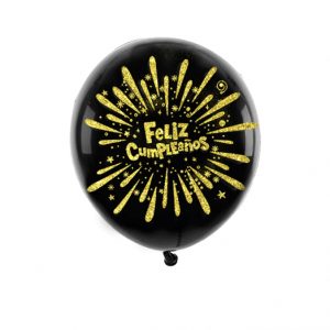GLOBO FC NEG/DOR 12" X6
