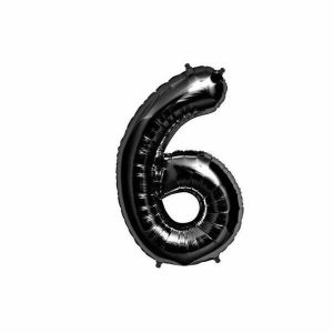 GLOBO FOIL NEGRO N6 81CM