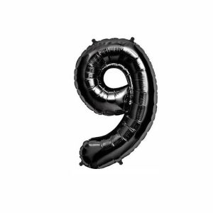 GLOBO FOIL NEGRO N9 81CM