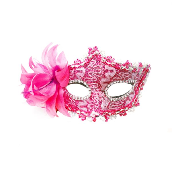 ANTIFAZ VENECIANO FLOR FUCSIA X1