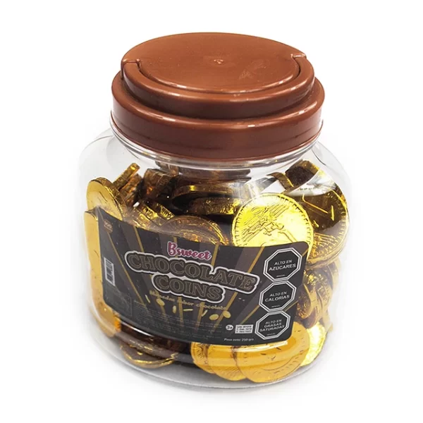 Pote Moneda De Chocolate 100 Uni