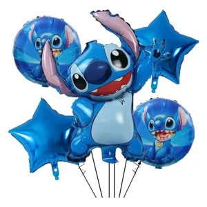 SET GLOBOS STITCH 5 UNDS.