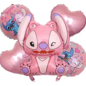 SET GLOBOS ANGEL STITCH 5 UNDS.