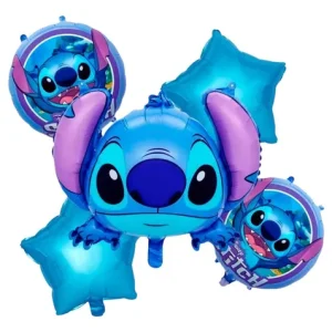 SET GLOBOS STITCH 5 UNDS.